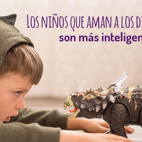 Los niños que aman a los dinosaurios son más inteligentes (según estudio).