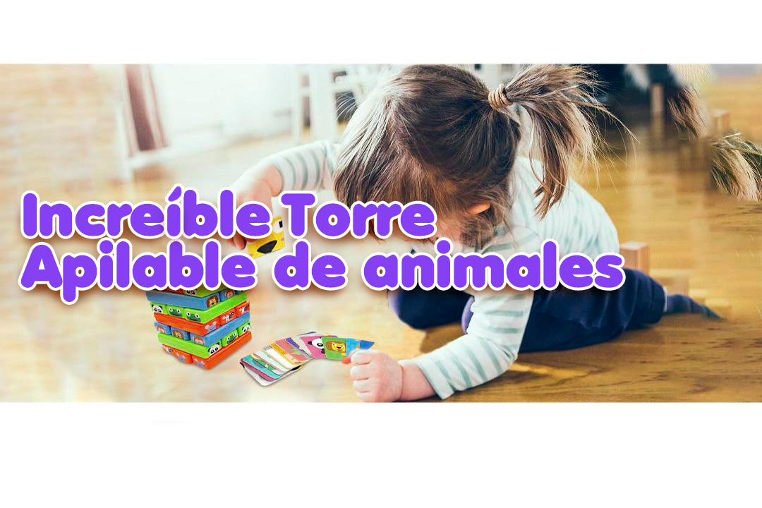 Torre Apilable de Animales: No más tardes aburridas con tus pequeños