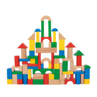 Bloques De Madera De 100 Piezas Juego De Construccion - 1