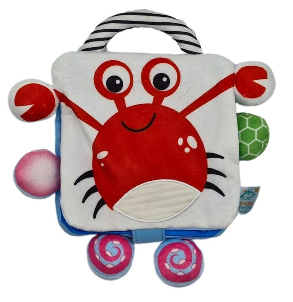 Libro suave para bebé Crab de 0 a 6 meses, juguete de aprendizaje temprano para bebe