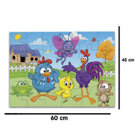 Rompecabezas Pieza Gigante Gallina Pintadita Mis Amigos 24 Pz - 3