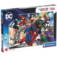 Rompecabezas 104 DC Comics Liga De La Justicia Y Villanos 100 Piezas - 1