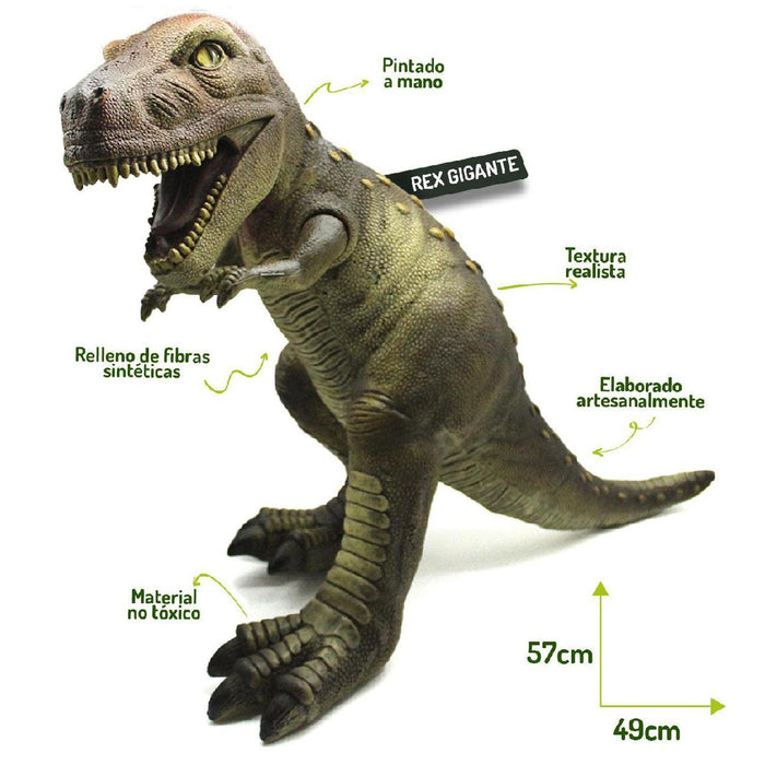 Super Paquete Dinosaurios Rex Gigante 10 Piezas- Realistas