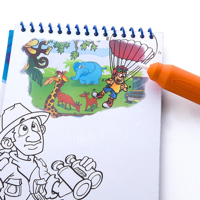 Cuaderno Mágico Colorear Borrable Animal Kingdom Park