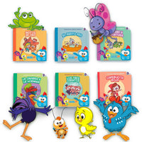 Colección De Cuentos Clasicos Infantiles: Gallina Pintadita - 6 Pz- Didactijuegos - 1