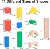Bloques De Madera De 100 Piezas Juego De Construccion - 3