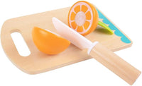 Corta Frutas Juego de Comida Hecho de Madera, Juguete Didactico - Tooky Toy - 3