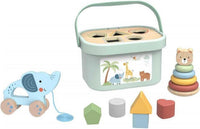 Caja Didactica Multi Juegos de Apilar y Encajar 3-1 - Tooky Toy - 3