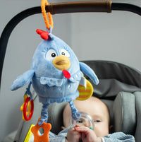 Peluche de actividades para bebe de la gallina pintadita - 3