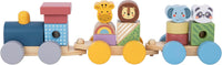 Tren de Madera Apilable de Animales de la Selva -Tooky Toy - 1