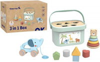 Caja Didactica Multi Juegos de Apilar y Encajar 3-1 - Tooky Toy - 1