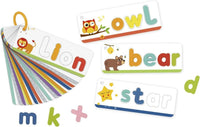 Tooky Toy Rompecabezas del Abecedario con Letras de Madera para Completar Las Palabras en Las Tarjetas, Educativo Didactico - 1
