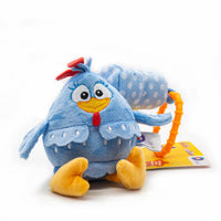 Peluche y sonaja colgante para carriola o cuna de la gallina pintadita - 1