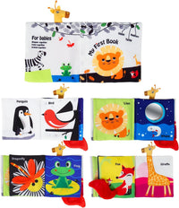 Libro suave de leon para bebé de 0 a 6 meses, juguete de aprendizaje temprano para bebe - 2