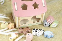Granja Clasificadora de Formas y Animales de Madera para Niños, Juguete Educativo - Tooky Toy - 6