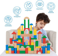 Bloques De Madera De 100 Piezas Juego De Construccion - 5
