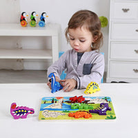 Rompecabezas De Madera Infantil Dinosaurios 8 Piezas - 3