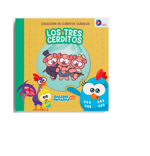Cuentos Clasicos Gallina Pintadita: Los Tres Cerditos -Didactijuegos