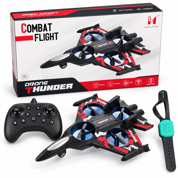 Avión de Combate con Control de Dedo