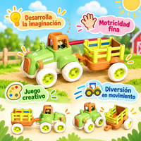 Tractor de Granjero con Remolque - 4