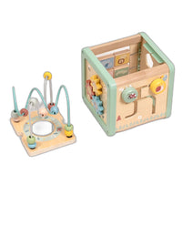 Cubo de Actividades Color Pastel de Madera - 2