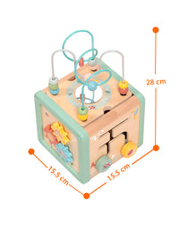 Cubo de Actividades Color Pastel de Madera - 3
