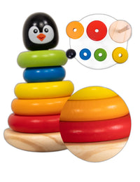 Torre de Pingüino Apilable de Madera - 8