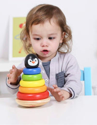Torre de Pingüino Apilable de Madera - 10