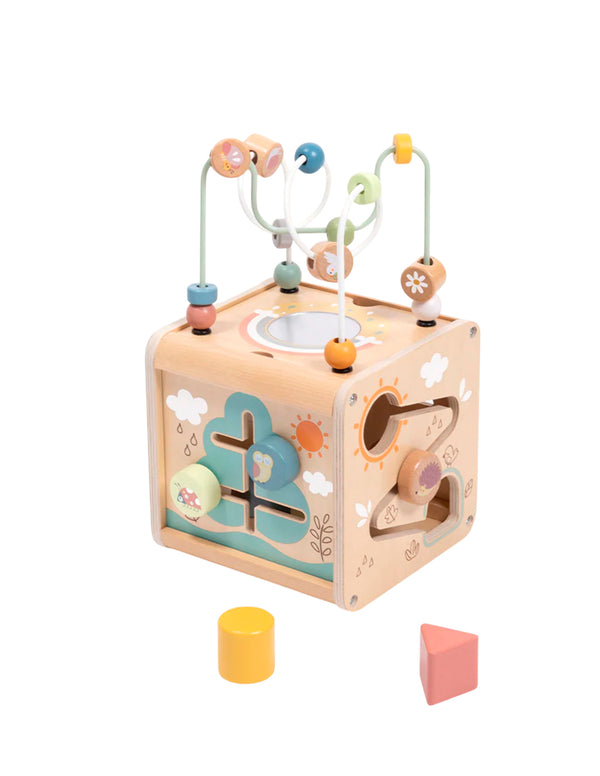 Cubo Didáctico Naturaleza de Madera