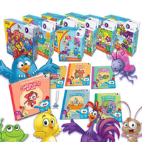 Colección Completa La Gallina Pintadita 7 Rompecabezas + 6 Cuentos Infantiles + 1 Dije De Plata .925 - Pollito Amarillito- La Cucarachita- Didacti Juegos - 1