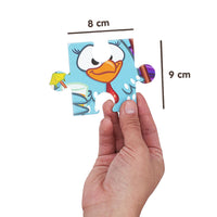 Rompecabezas 2 en 1 Gallina Pintadita Parque 12 y 24 Piezas - 5