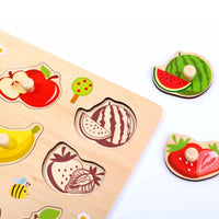 Rompecabezas de Madera de Frutas Didáctico de 11 Piezas - 4