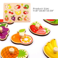 Rompecabezas de Madera de Frutas Didáctico de 11 Piezas - 3