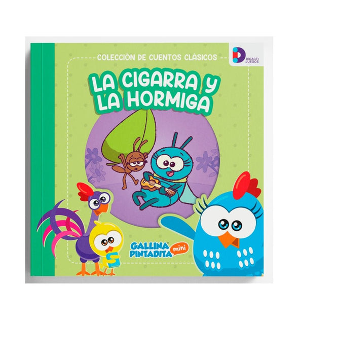 Colección De Cuentos Clasicos Infantiles: Gallina Pintadita - 6 Pz- Didactijuegos