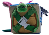 cubo de peluche de actividades de aprendizaje temprano para bebe animales marinos - 6
