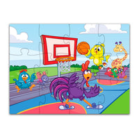 Rompecabezas 2 en 1 Gallina Pintadita Deporte 12 y 24 Piezas - 3
