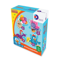 Kit de Boliche, Peluche 5 actividades y Rompecabezas Progresivo Gallina Pintadita - 4
