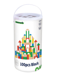 Bloques De Madera De 100 Piezas Juego De Construccion - 2