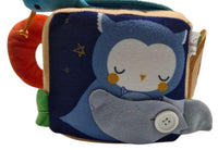 cubo de peluche de actividades juguete de aprendizaje temprano para bebe animales terrestres - 4
