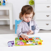 Rompecabezas De Madera Granja Infantil 10 Piezas Didáctico - 6