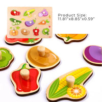 Rompecabezas de Madera de Verduras Didáctico de 11 Piezas - 3