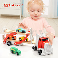 Juguete Camión De Madera Para Niños, 6 Piezas Top Bright - 6