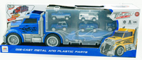 Camión De Juguete Con 7 Carritos De Plástico Y Metal Tráiler Infantil - 3