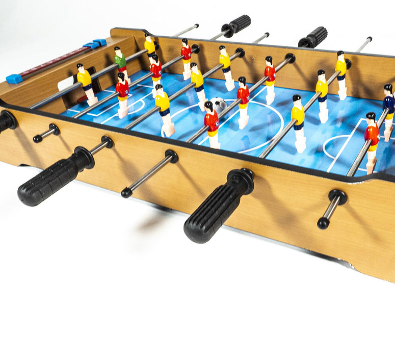 Futbolito y Hockey Juego de Mesa Portátil 2 en 1 de Madera