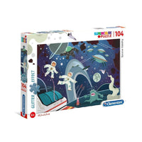 Rompecabezas Espacio Con Glitter 104 Pz Clementoni - 1