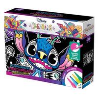 Rompecabezas Aterciopelado Disney Stitch Alegrias 200 Piezas Colorear - 1
