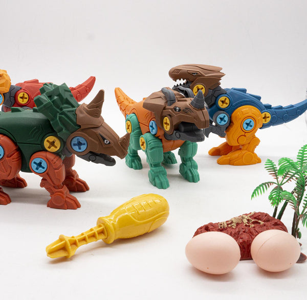 Kit 4 en 1 Dinosaurios Armables DIY Figuras