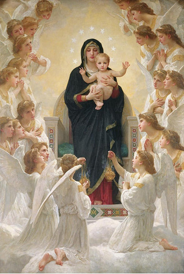 Rompecabezas Virgen Con Angeles 1000 Piezas Tomax