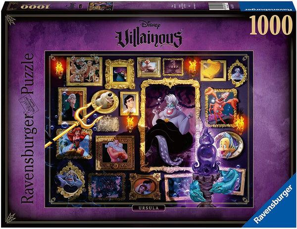 Rompecabezas Disney Villanos Ursula De 1000 Piezas Ravensburger