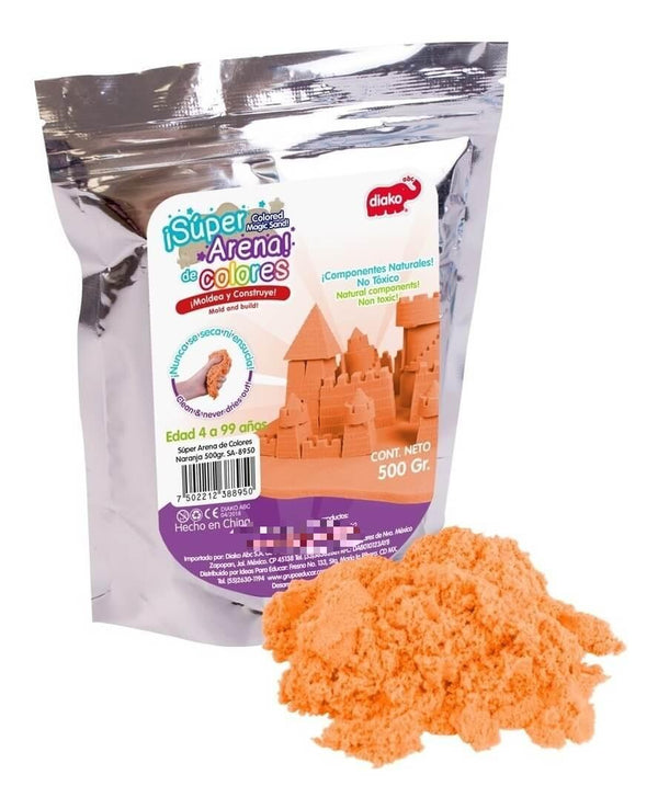 Super Arena Color Naranja 500 Grs